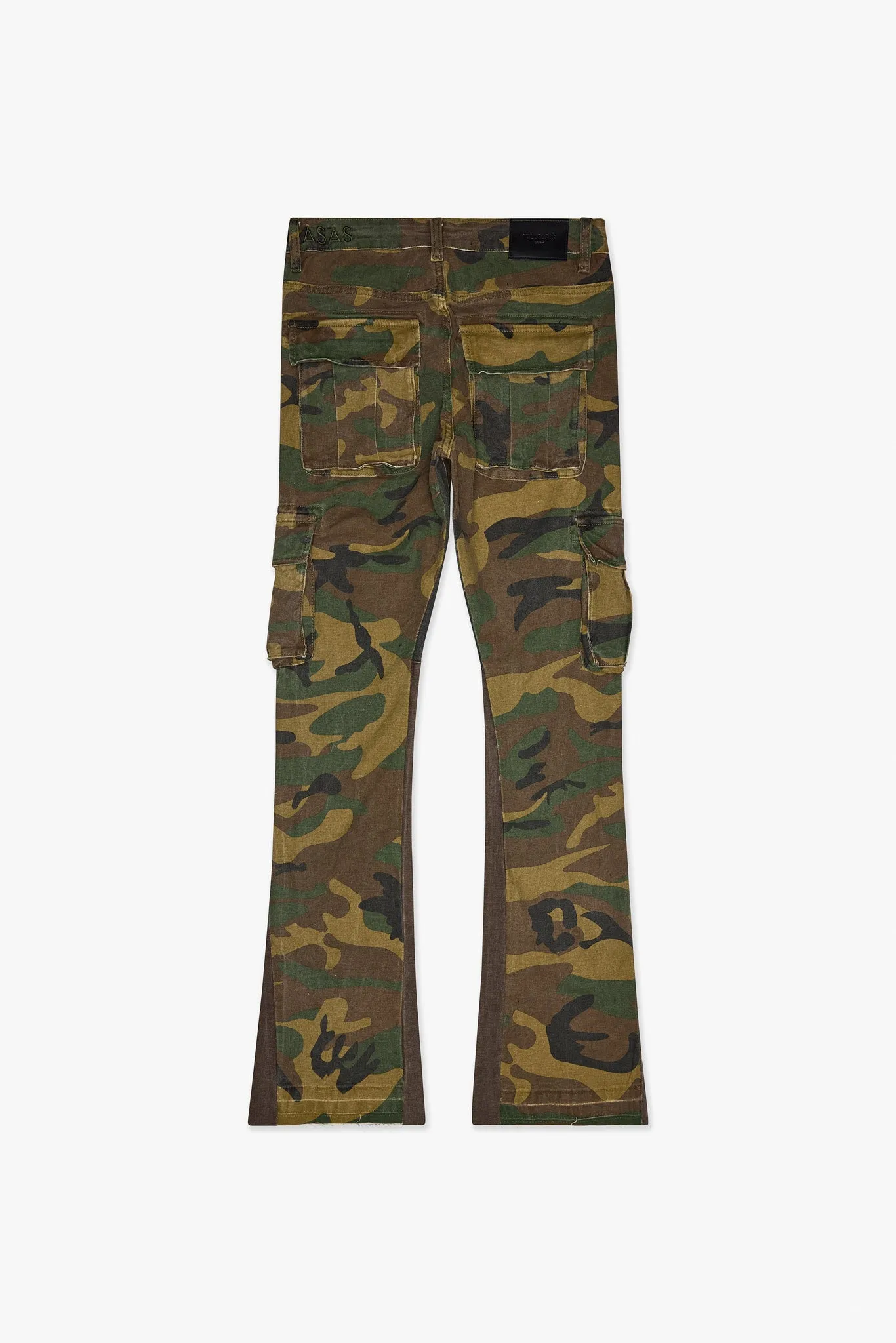 Geno Stacked Flare Jean Er Green sold by valabasas product image thumbnail 3