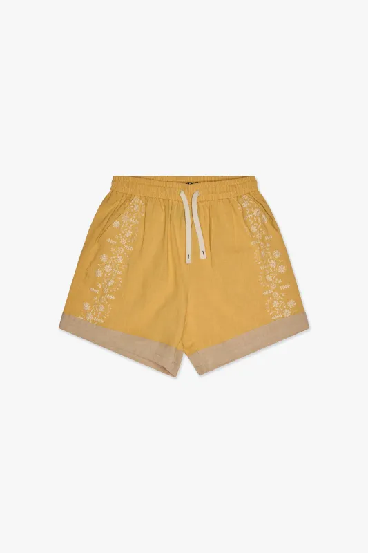 Rome Shorts Yelow sold by valabasas