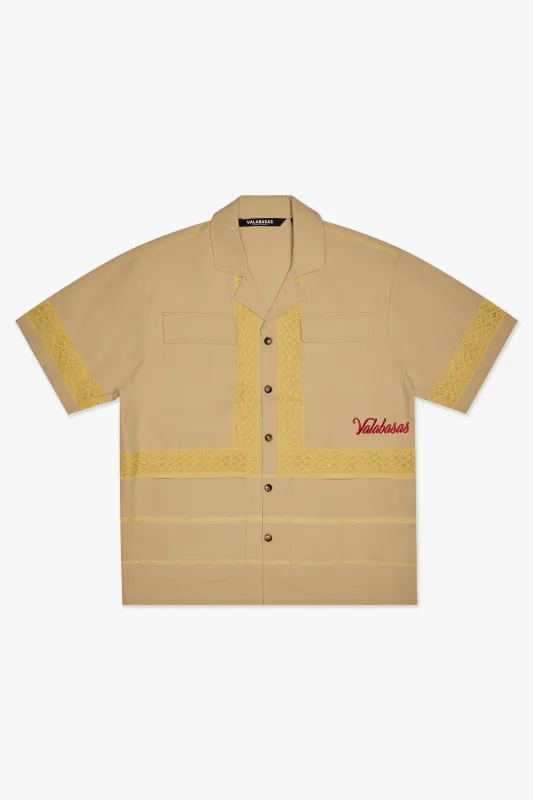 Talia Button Down Cream made by valabasas