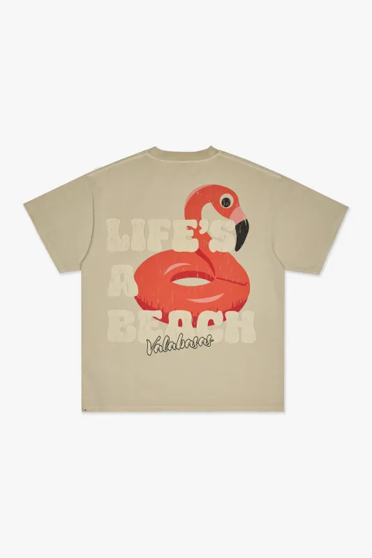 Lifes A Beach Tee Cream sold by valabasas