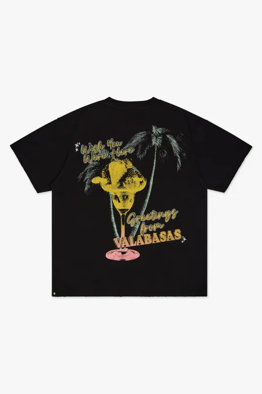 Greetings tee Black sold by valabasas