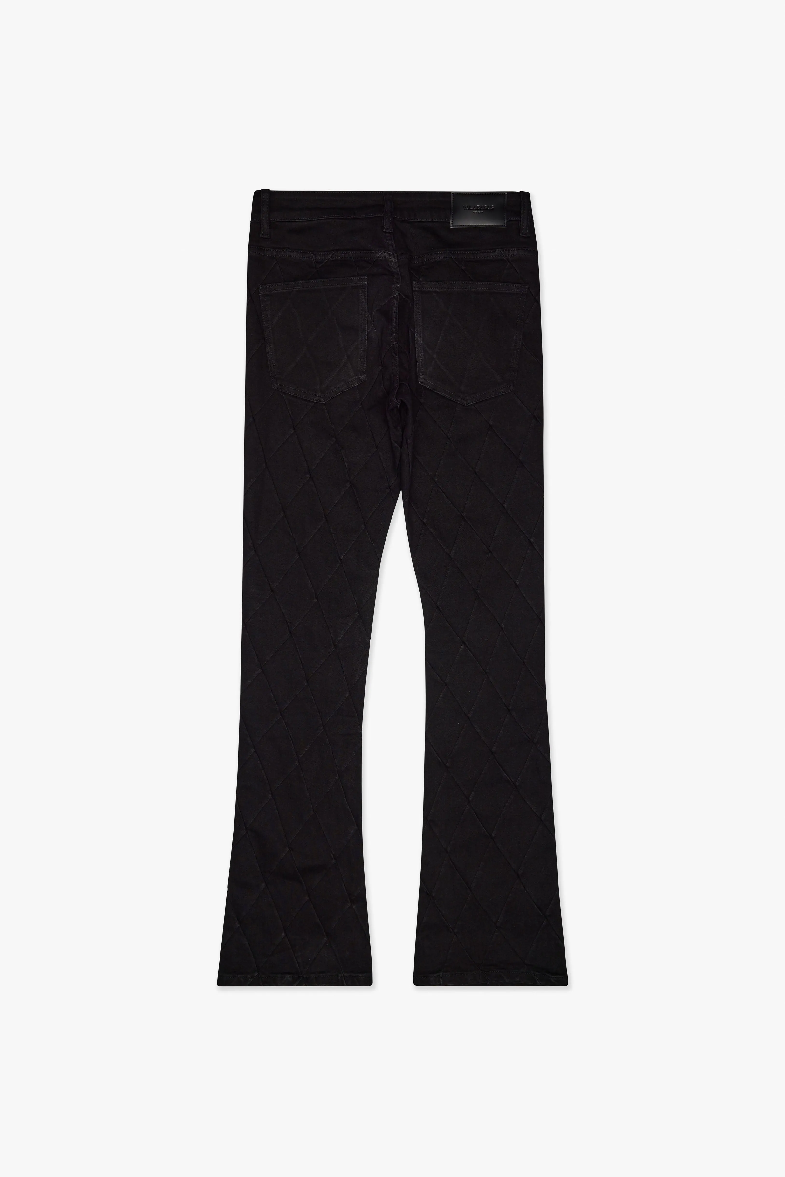 Tire Stacked Flare Jean Jet Black sold by valabasas product image thumbnail 2