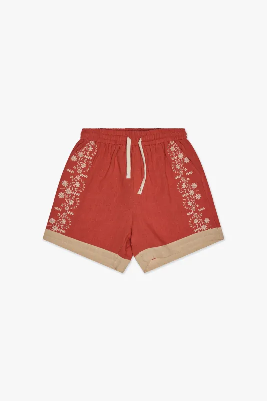 Rome Shorts Red sold by valabasas