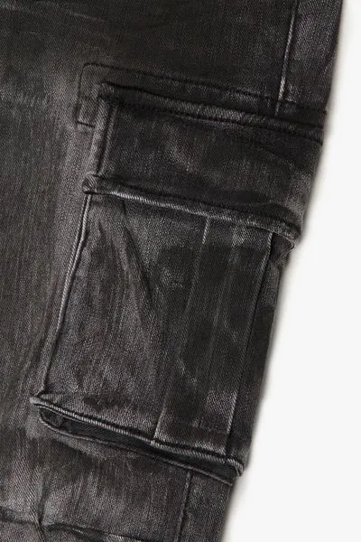 "BROKEN" 4 WAY STRETCH CARGO DIRTY BLACK sold by valabasas product image thumbnail 2