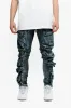 CliffJump Skinny Cargo Dirty Lt Blue Wash sold by valabasas