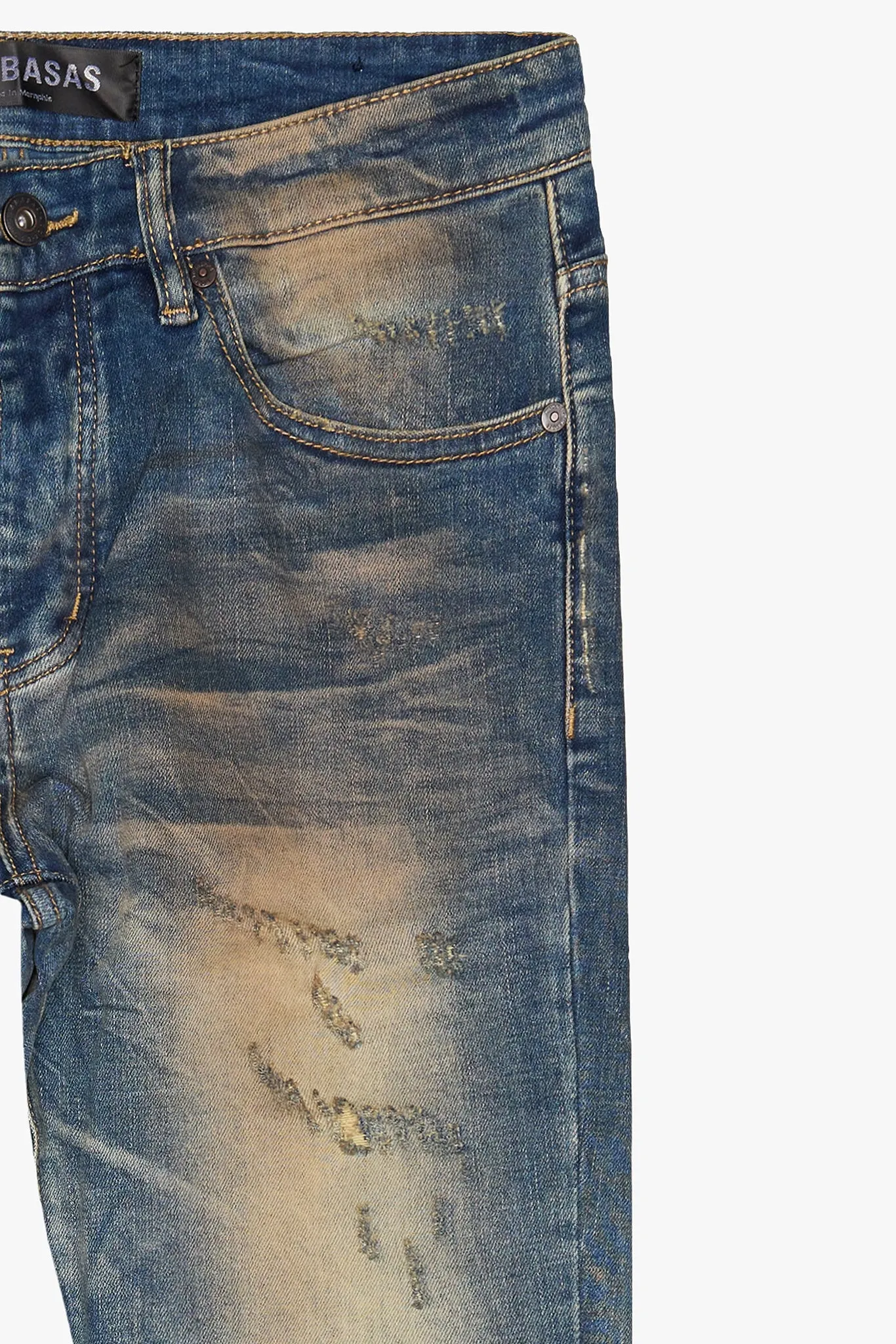 Sunwashed Stacked Flare Vintage BLue sold by valabasas product image thumbnail 2