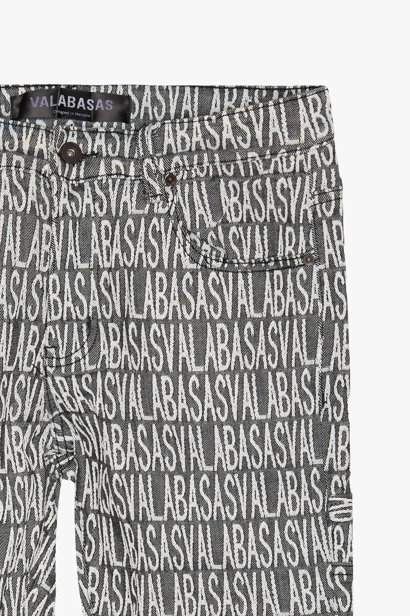 Imprint Stacked Flare Jean White Grey sold by valabasas product image thumbnail 2