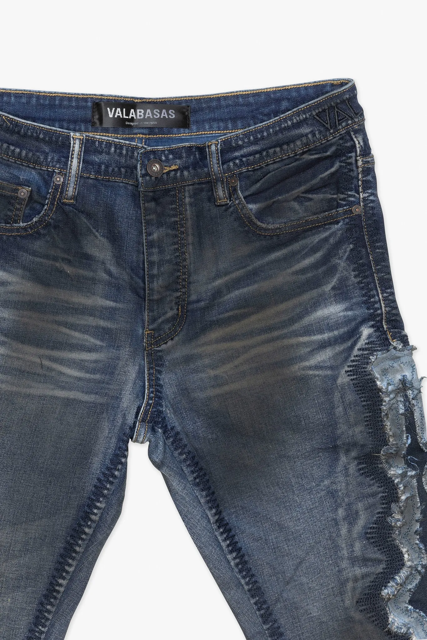 Spectral Stacked Flare Dirty Blue Wash sold by valabasas product image thumbnail 5