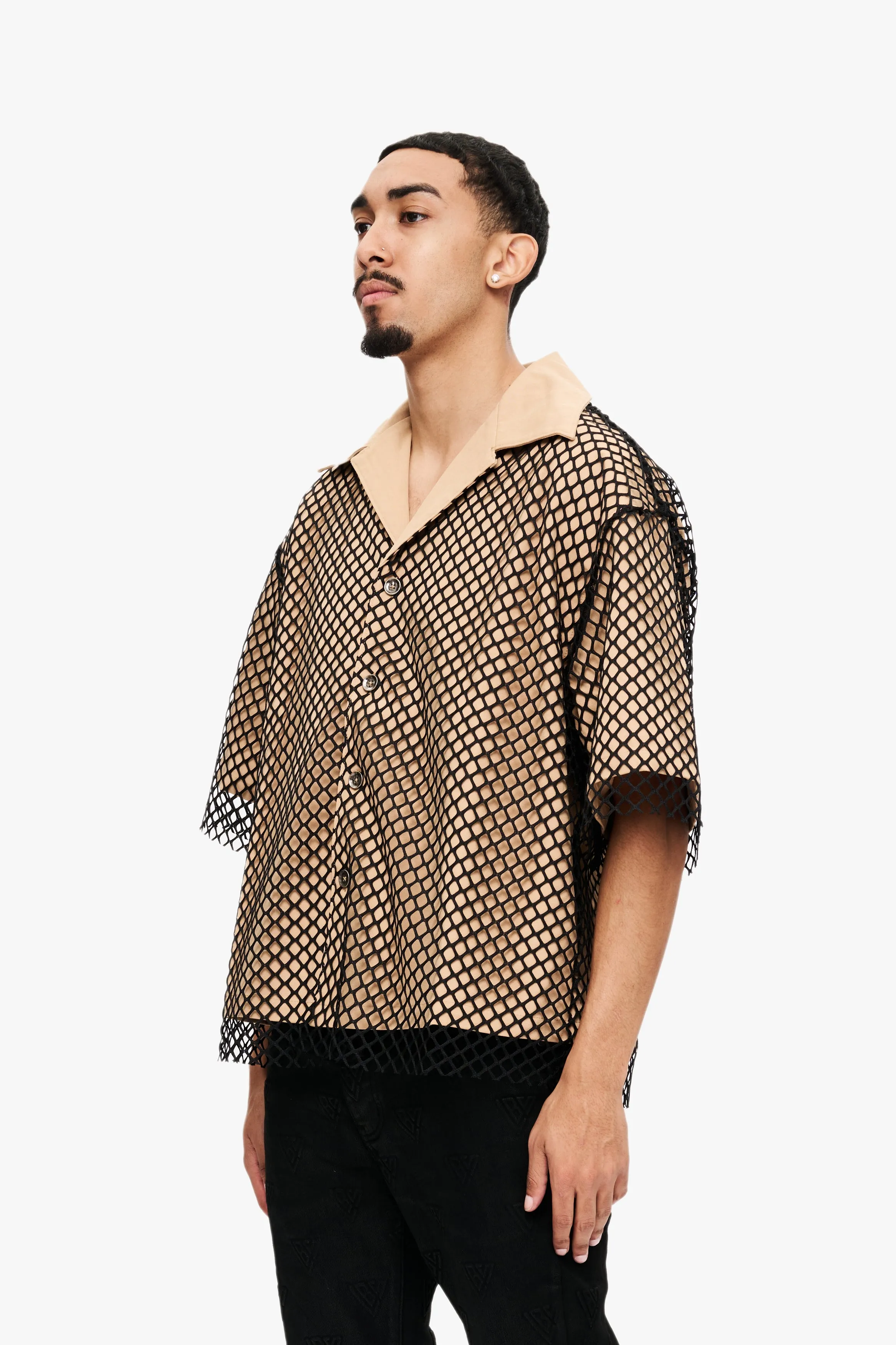 VegaPunk Button Up Khaki sold by valabasas product image thumbnail 2