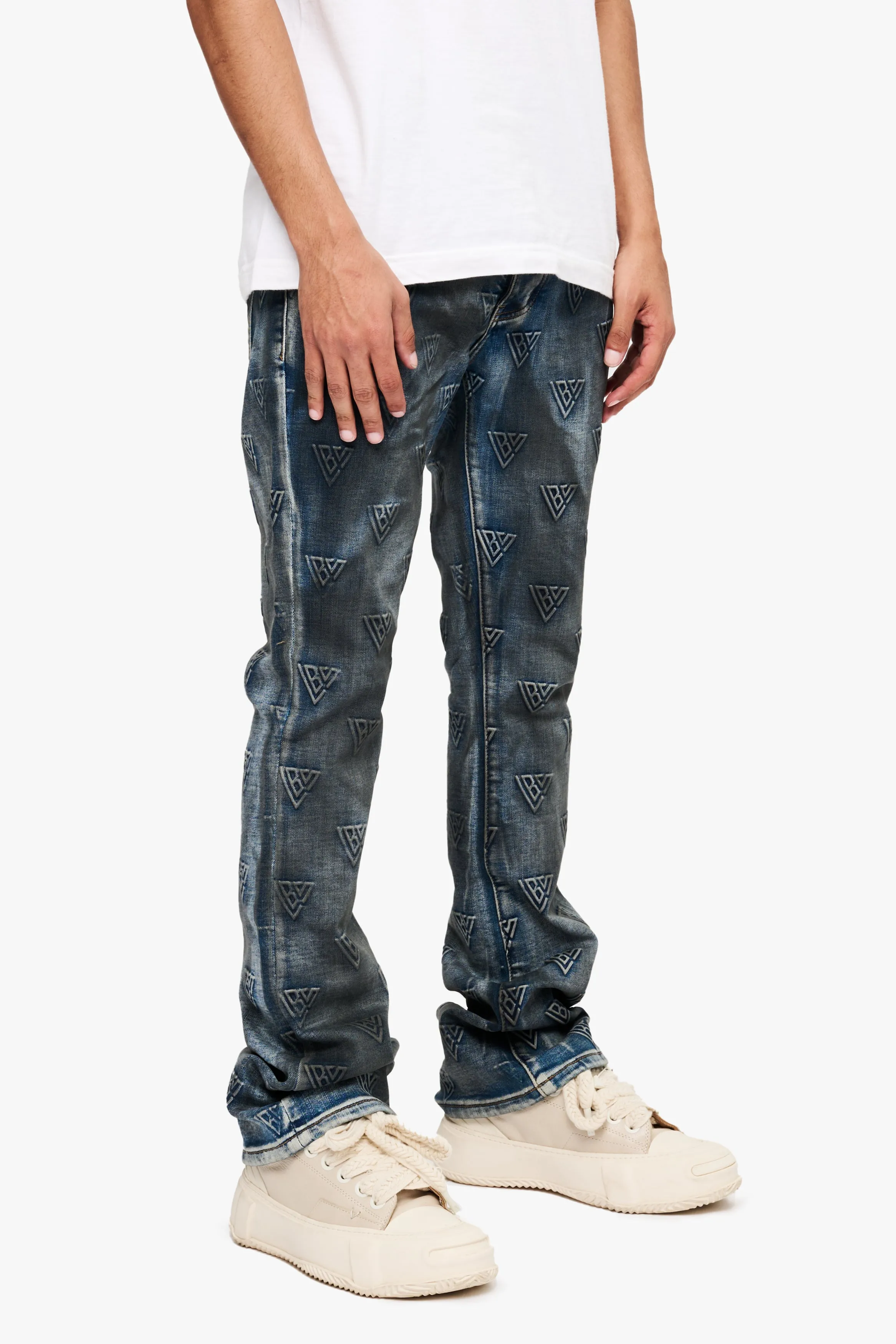Tagged Stacked Flare Jean Dirty Vintage sold by valabasas product image thumbnail 3
