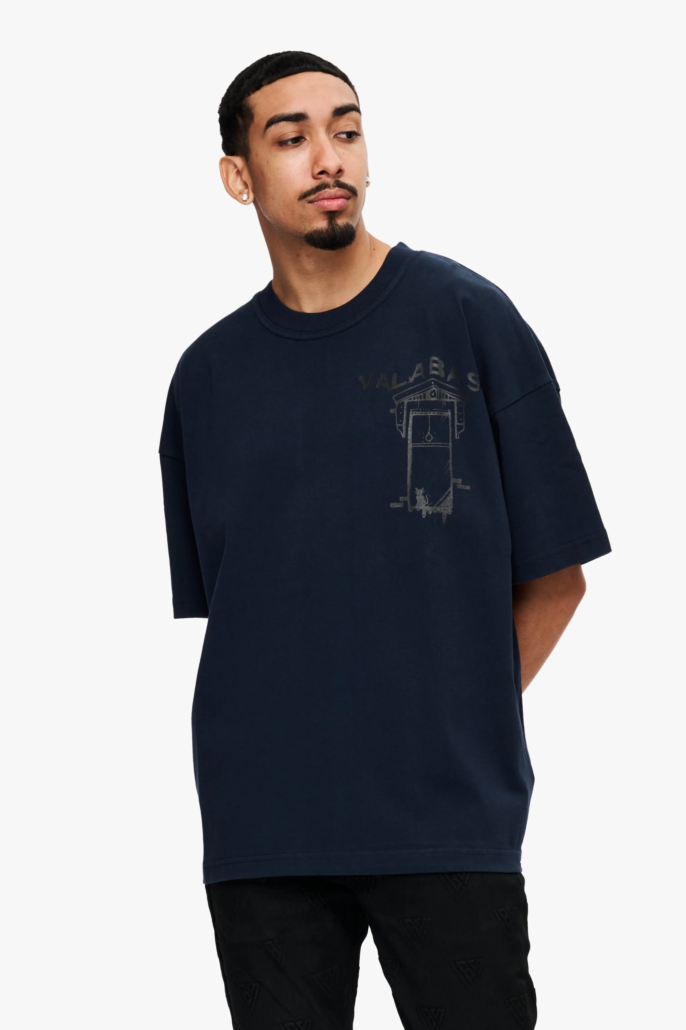 Reveal Tee Navy sold by valabasas product image thumbnail 5