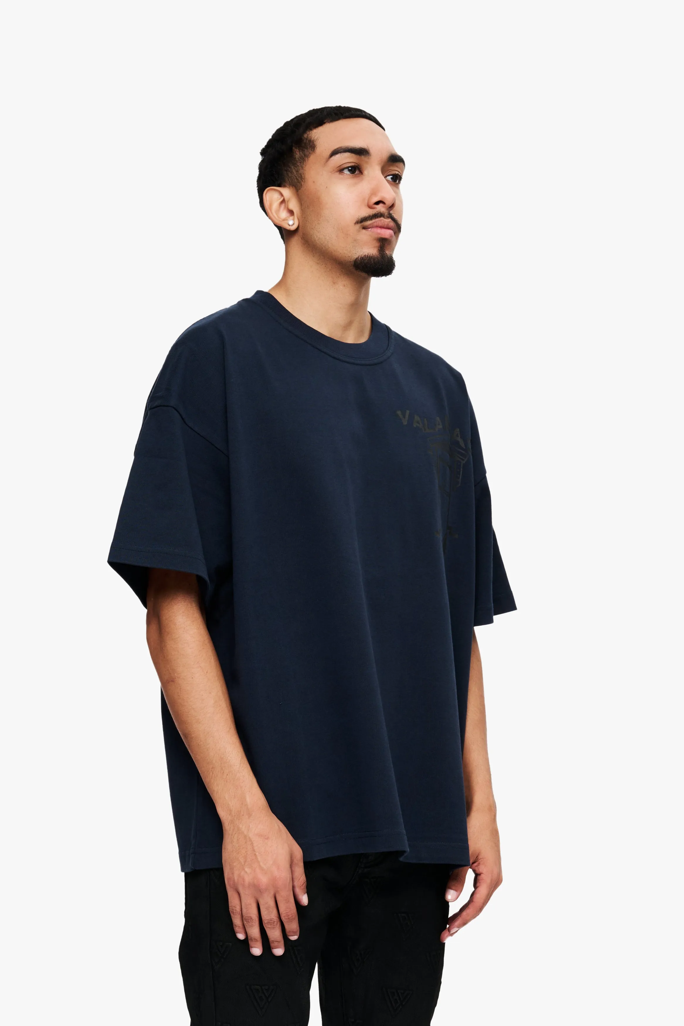 Reveal Tee Navy sold by valabasas product image thumbnail 4