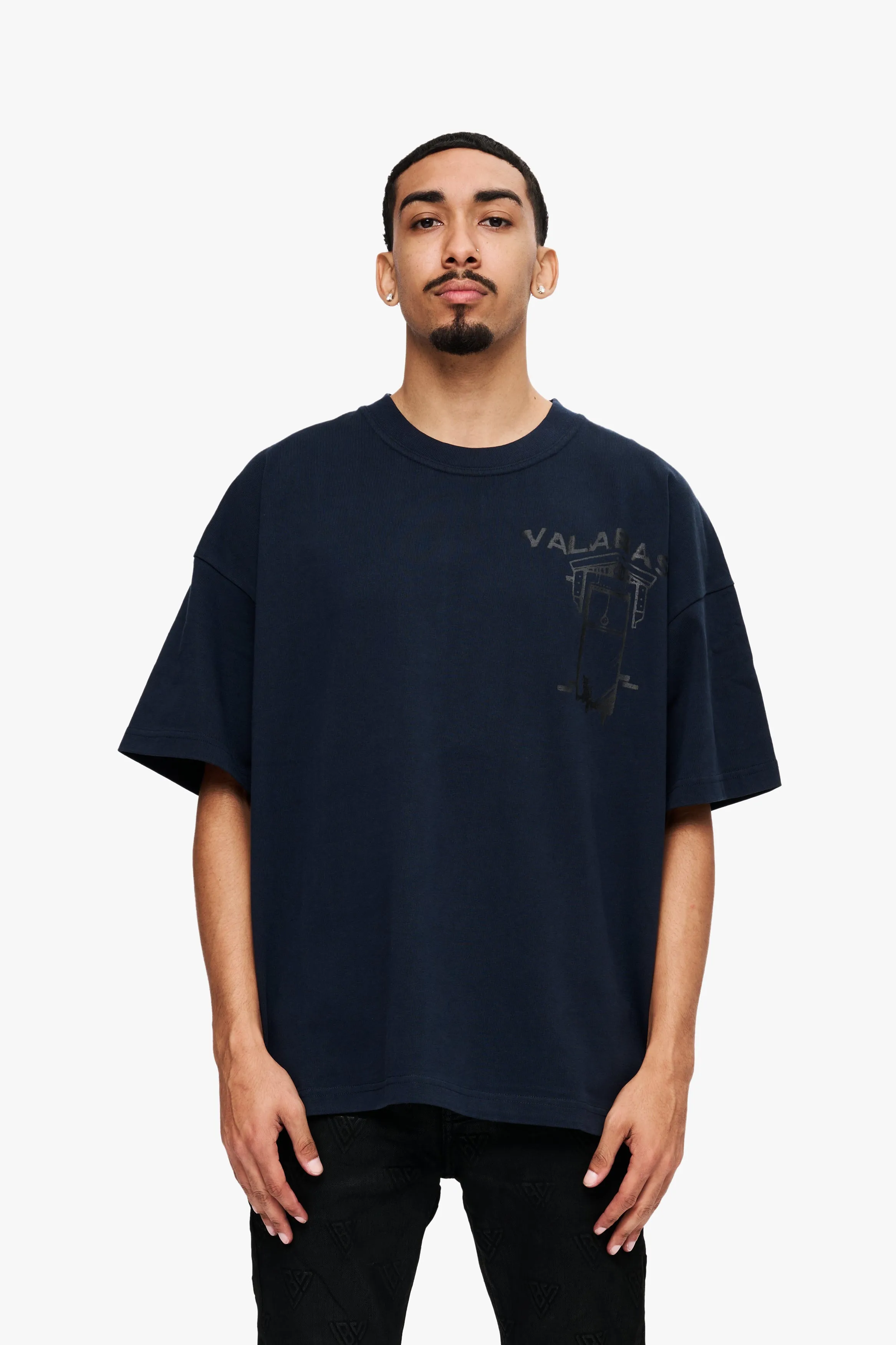 Reveal Tee Navy sold by valabasas product image thumbnail 2