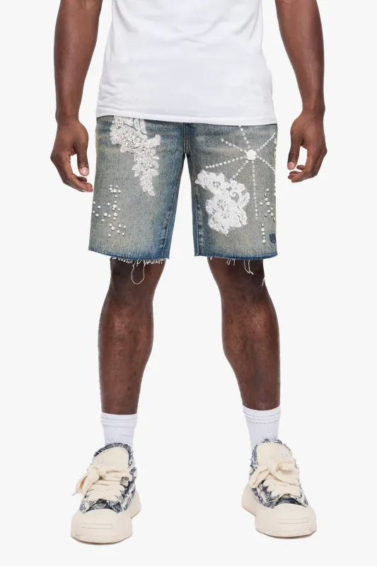 Polar Denim Shorts Dirty Vintage sold by valabasas