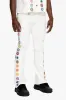 Groovy Stacked Flare Jean White sold by valabasas