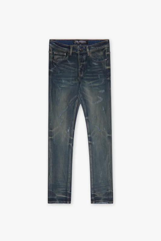 Mr.Flex Skinny Jean Blue waxed sold by valabasas