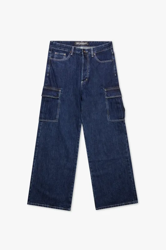 Hart Baggy Jean Dark Blue sold by valabasas