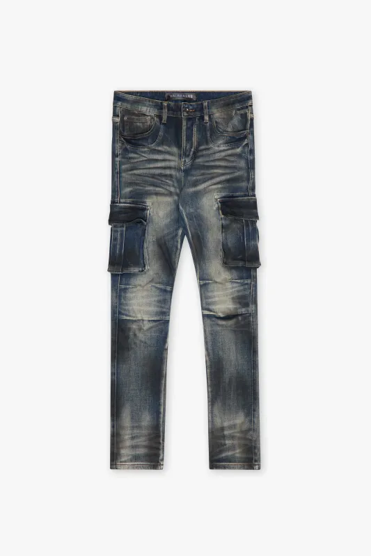 Broken Dirty Blue Skinny Jean sold by valabasas