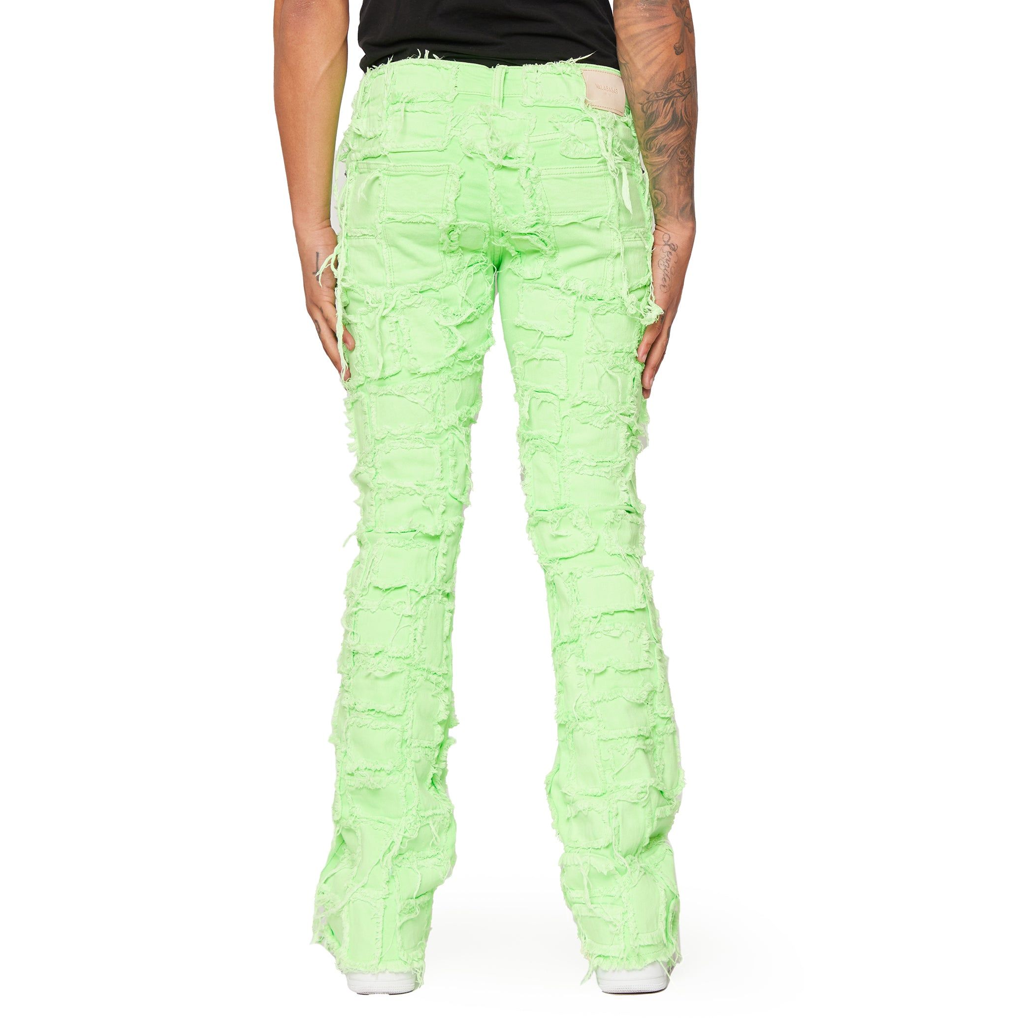 VALABASAS “4444” STACKED FLARE LIME GREEN sold by valabasas product image thumbnail 3