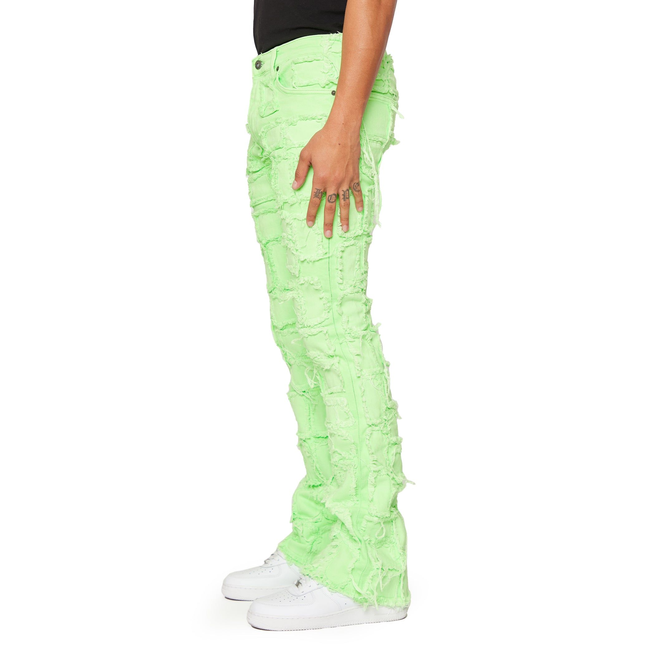 VALABASAS “4444” STACKED FLARE LIME GREEN sold by valabasas product image thumbnail 5