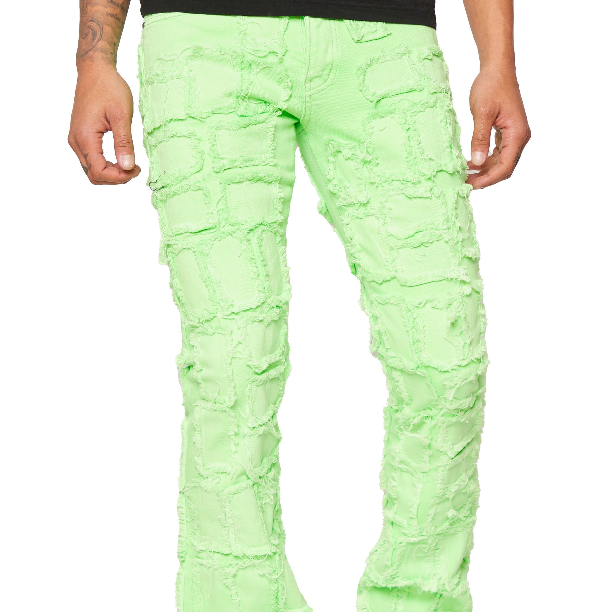 VALABASAS “4444” STACKED FLARE LIME GREEN sold by valabasas product image thumbnail 4