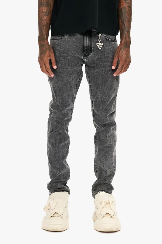 Mr. Slim Jean Grey Wash sold by valabasas