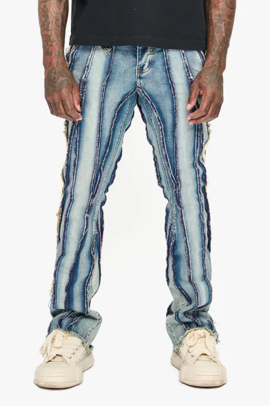 Twisted Stacked Denim Blue Wash sold by valabasas