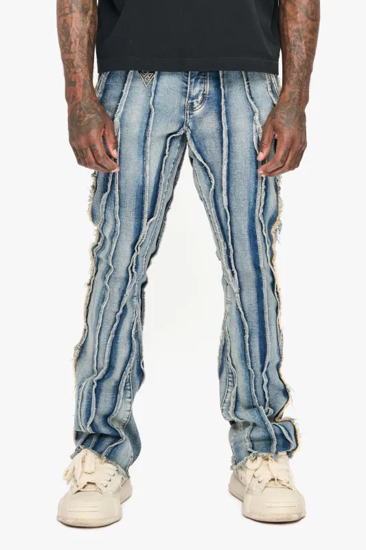 Twisted Stacked Denim Light Blue Wash sold by valabasas