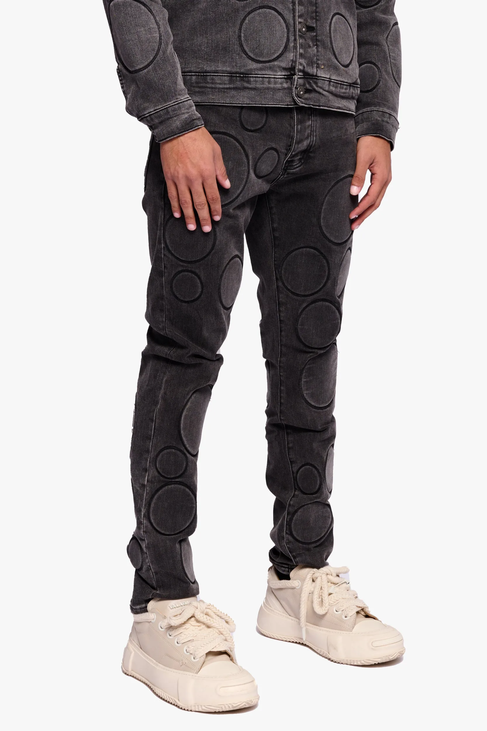 Spore Black Grey Skinny Jean sold by valabasas product image thumbnail 3