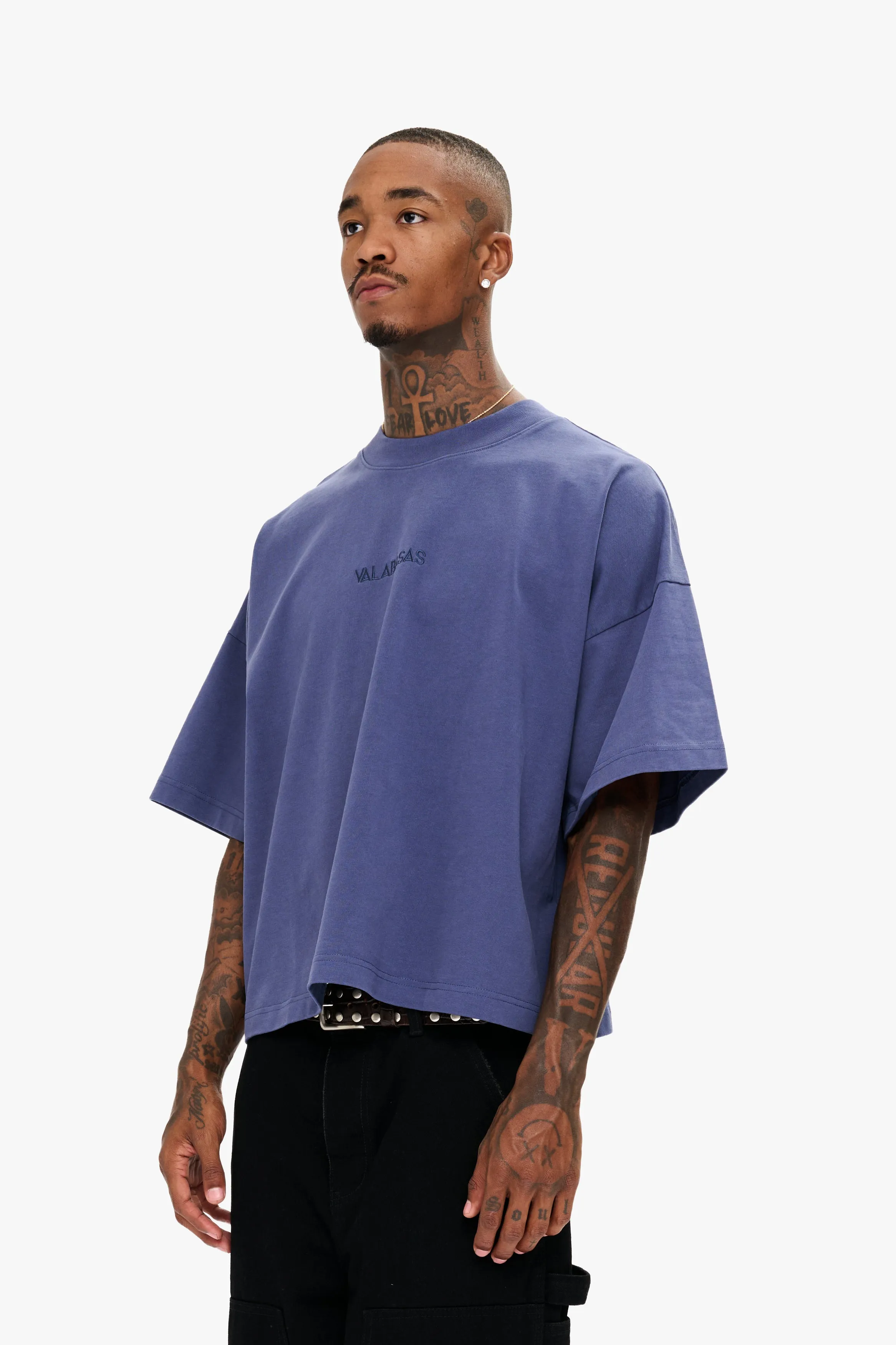 Essential Crop Tee Future Dusk sold by valabasas product image thumbnail 2