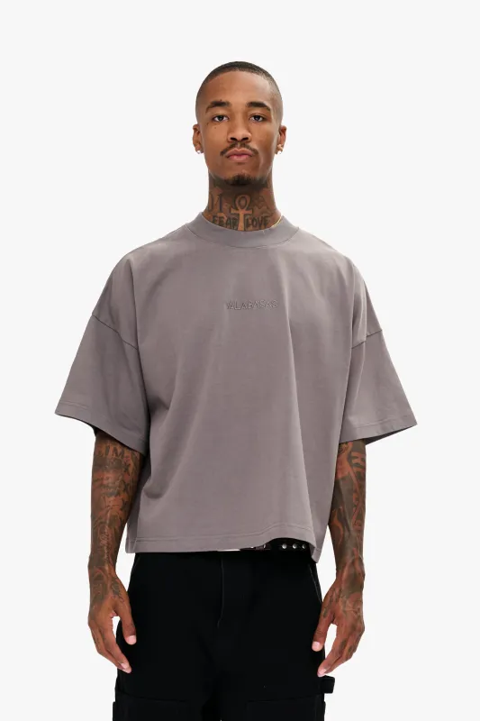 Essential Crop Tee Graphite sold by valabasas