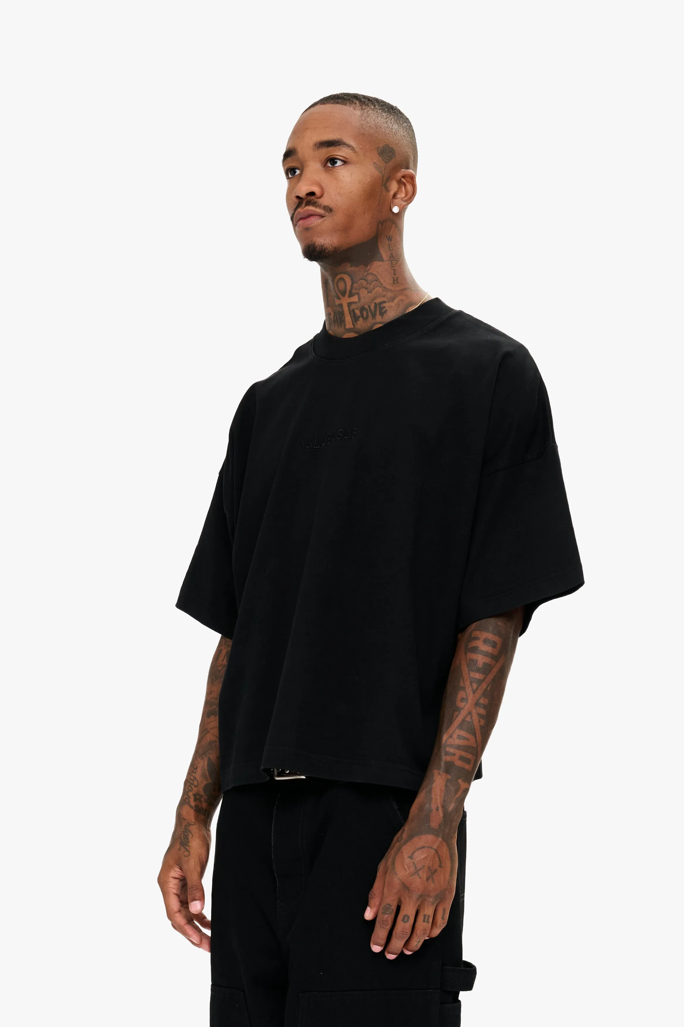 Essential Crop Tee Black sold by valabasas product image thumbnail 2