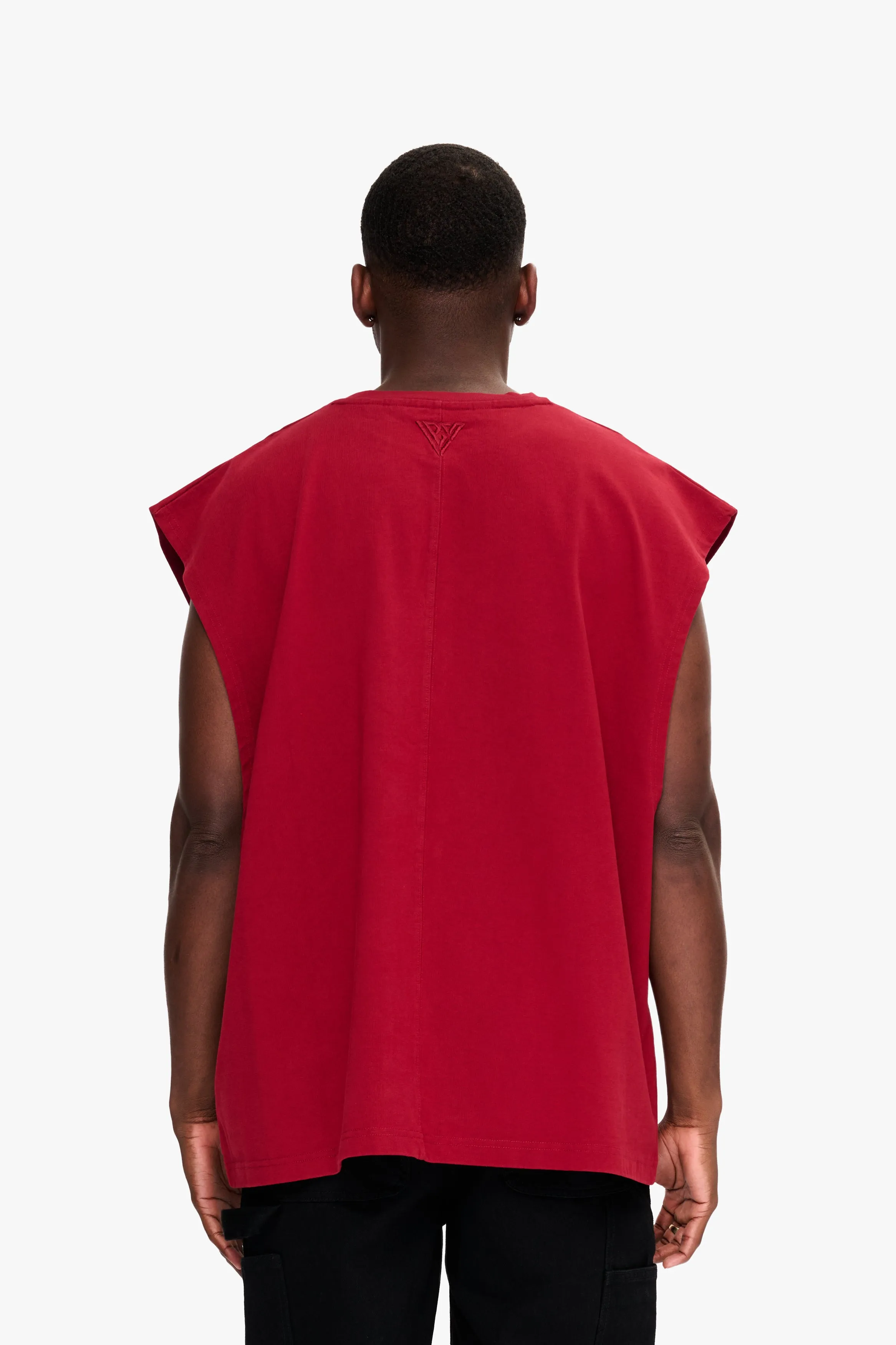 Essential Sleeveless Tee Bloodstone sold by valabasas product image thumbnail 4