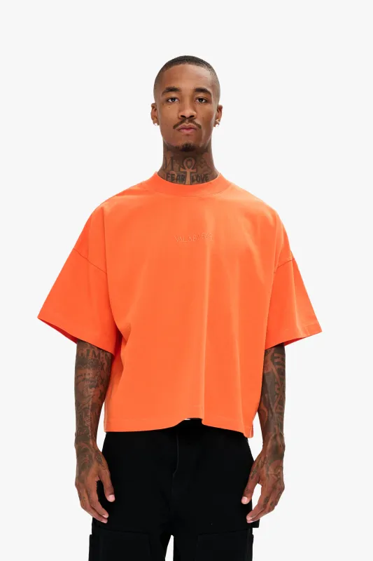 Essential Crop Tee Orange sold by valabasas