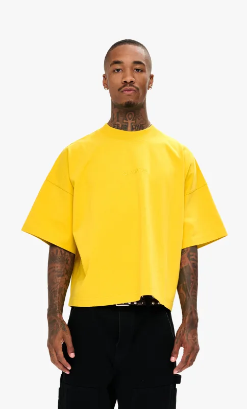 Essential Crop Tee Yellow sold by valabasas