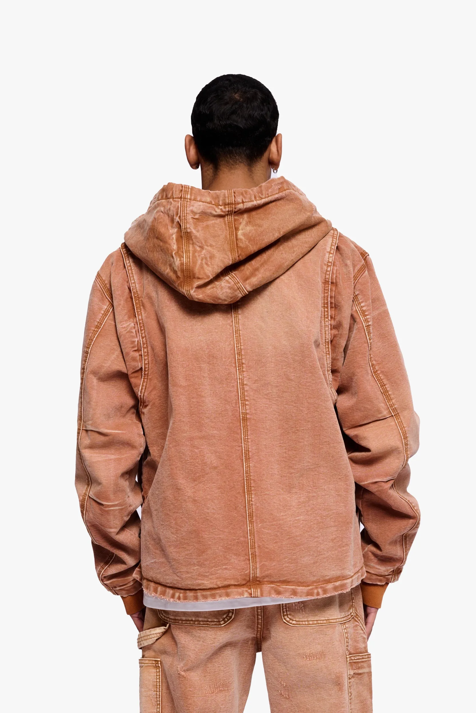 Nest Jacket Brown Washed sold by valabasas product image thumbnail 4