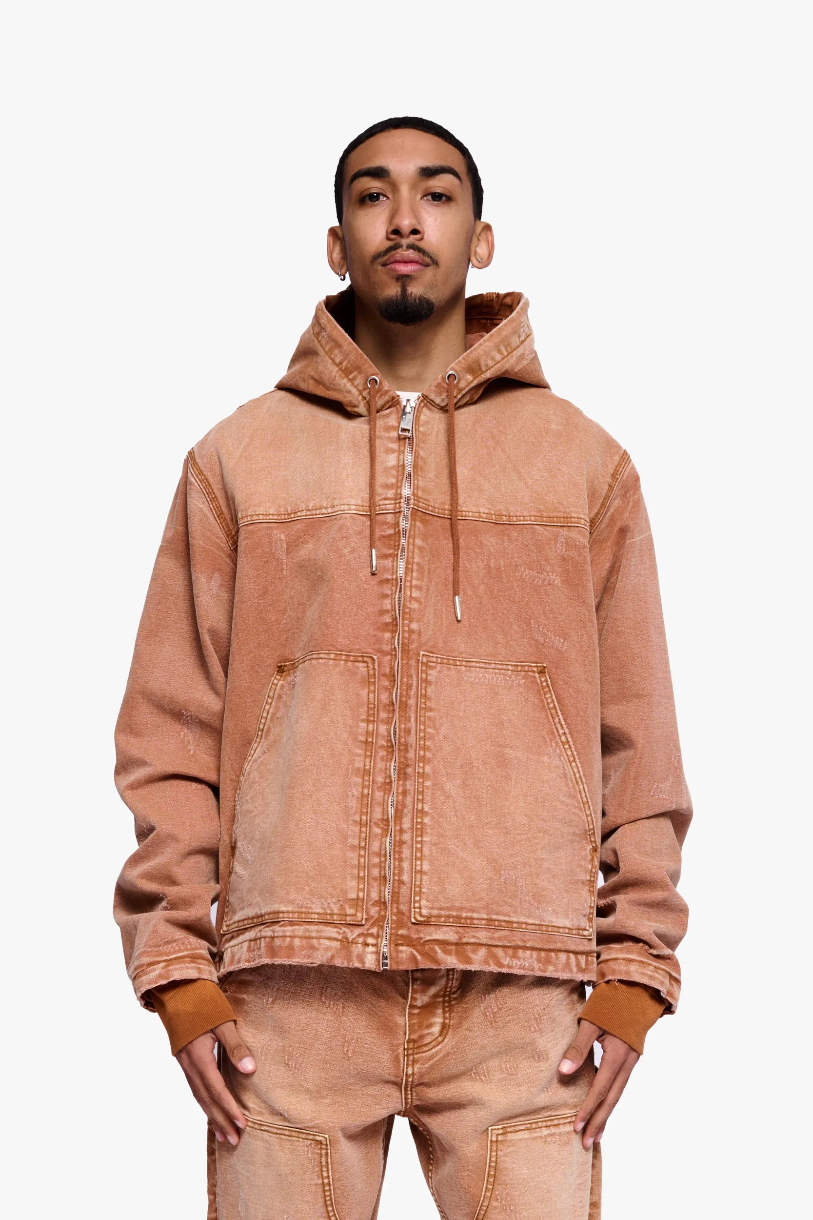 Nest Jacket Brown Washed sold by valabasas product image thumbnail 2