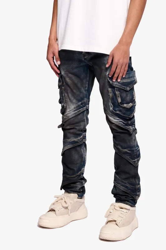 Smoto Dirty Dark Blue Skinny sold by valabasas