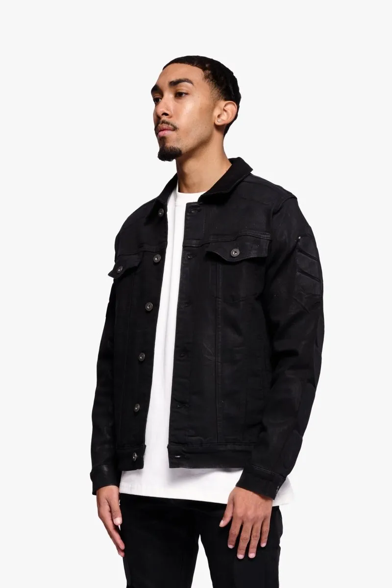Swift Black Waxed Jacket sold by valabasas product image thumbnail 2