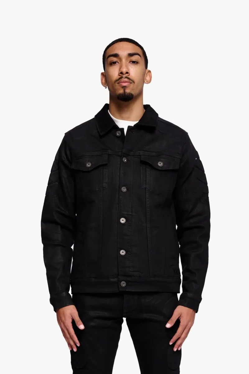 Swift Black Waxed Jacket sold by valabasas product image thumbnail 4