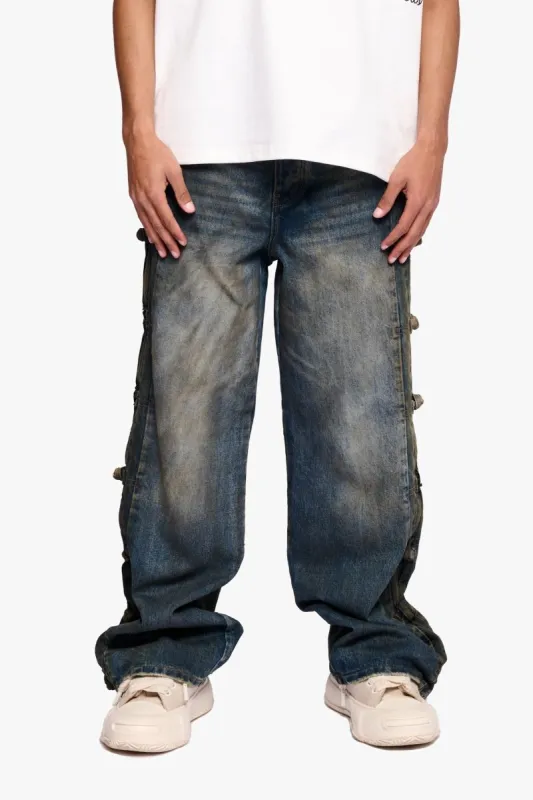 Tagged Dirty Blue Washed Baggy made by valabasas