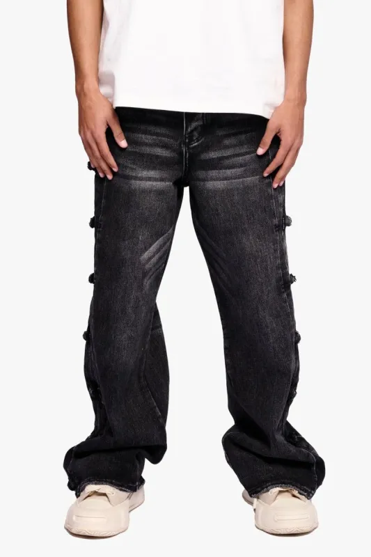 Tagged Dark Grey Wash Baggy sold by valabasas