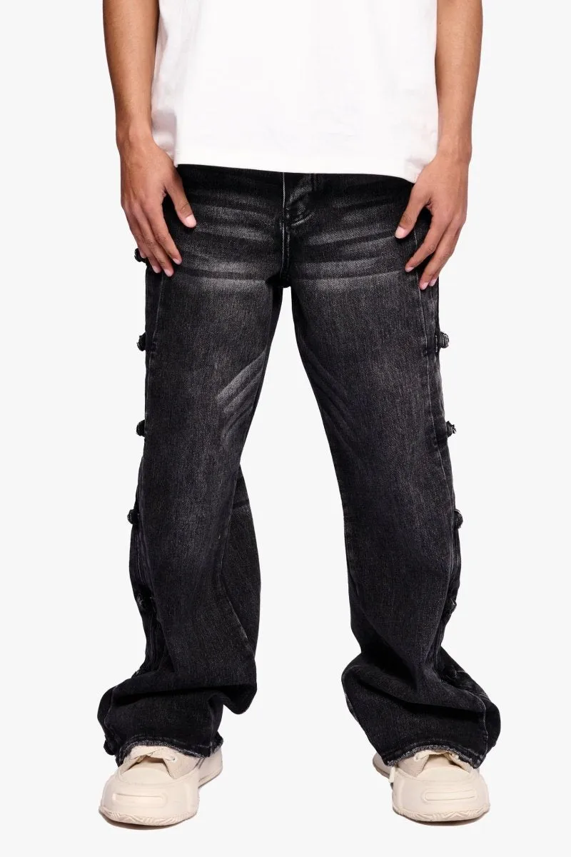 Tagged Dark Grey Wash Baggy sold by valabasas