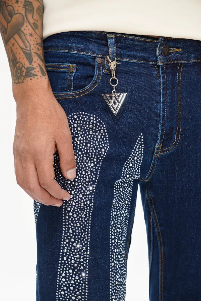 Scripted Denim Blue Stacked sold by valabasas product image thumbnail 3