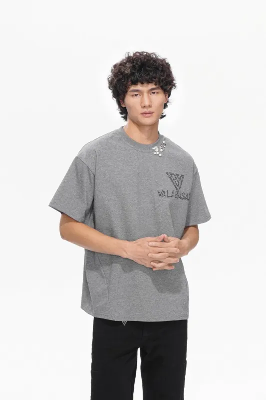 Royalty Tee Light Grey made by valabasas