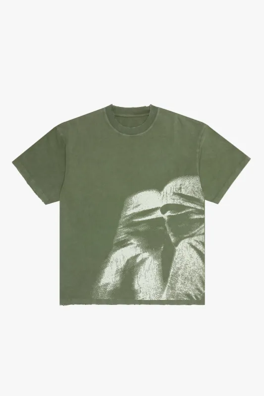 "FORMULA" VINTAGE OLIVE TEE sold by valabasas