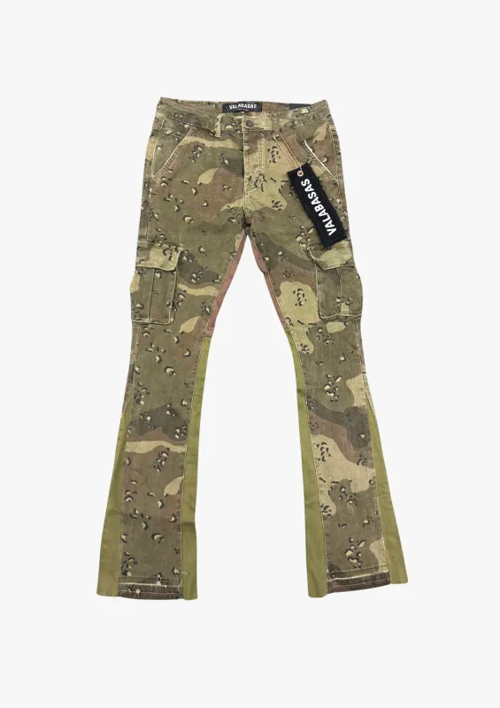 "COMMANDER" STACKED FLARE CROCODILE CAMO sold by valabasas