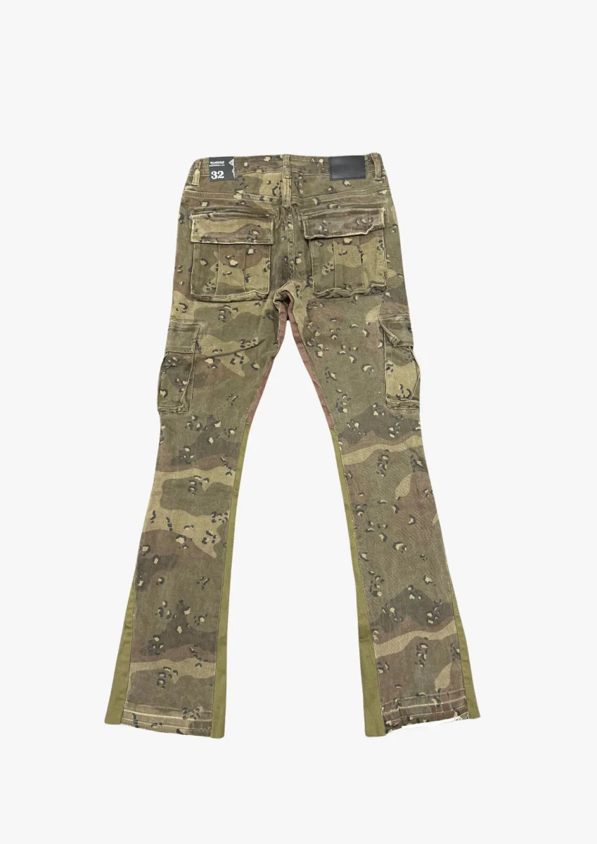 "COMMANDER" STACKED FLARE CROCODILE CAMO sold by valabasas product image thumbnail 2