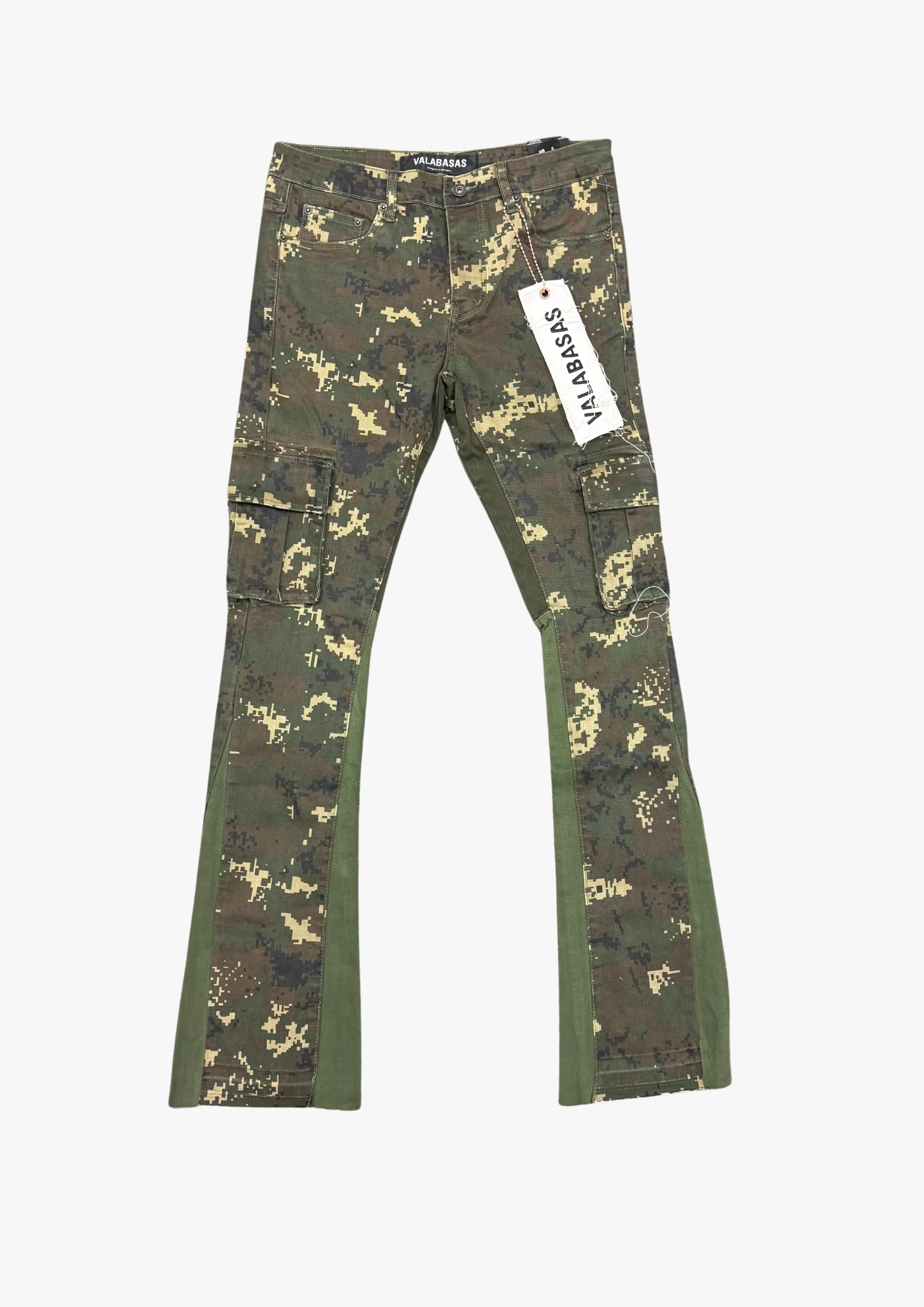 "COMMANDER" STACKED FLARE GROUND GREEN sold by valabasas