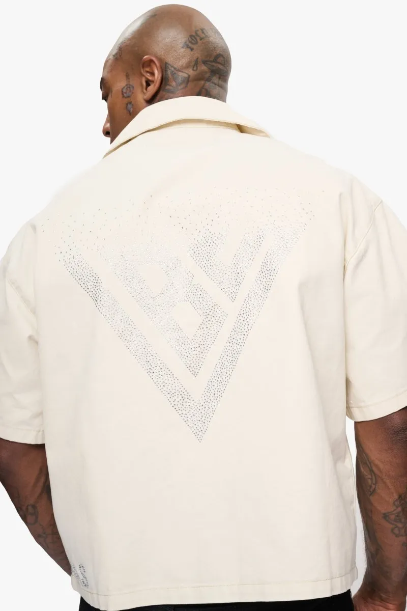 Shine Button Down Cream sold by valabasas product image thumbnail 2